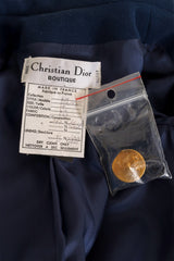 Vintage Christian Dior Boutique Longline Suit & Skirt Set tag 2  @ Recess LA 