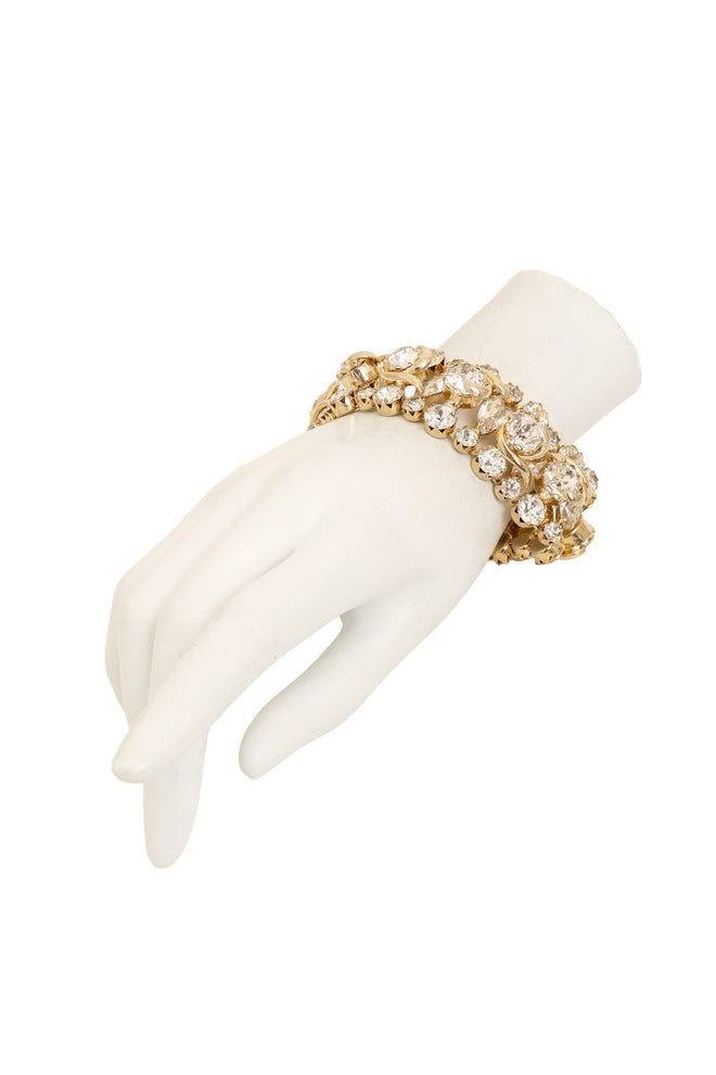 Crystal Swirl Bracelet by Weiss on mannequin @ Recess LA