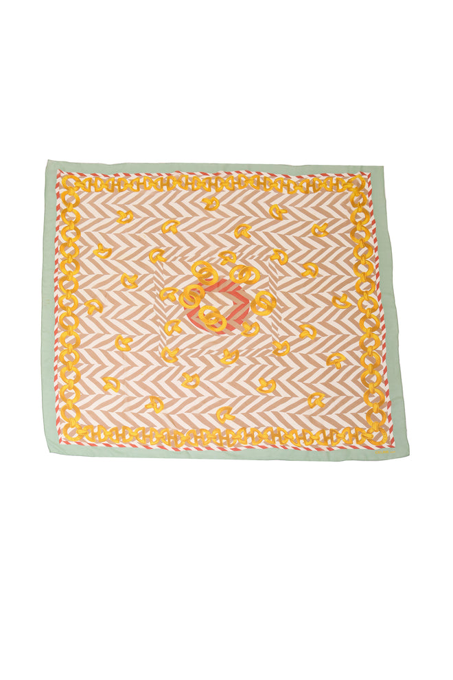 Chevron Chain Print Scarf by Celine @ Recess LA