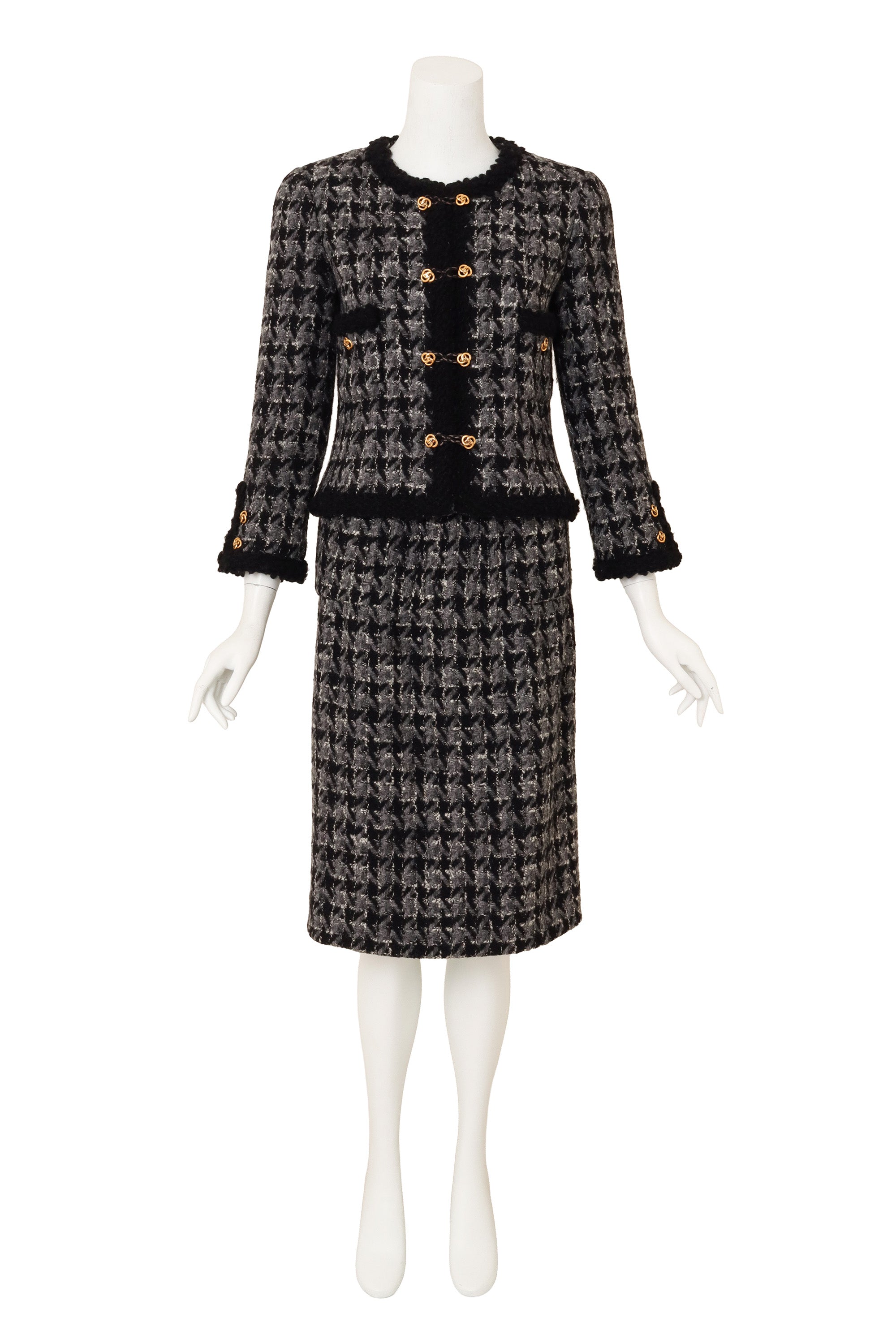 Knot Closure Bouclé Set by Chanel on mannequin @ Recess LA