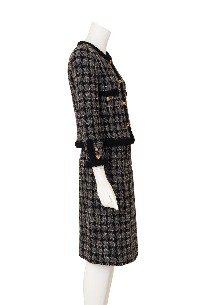 Knot Closure Bouclé Set by Chanel on mannequin side @ Recess LA