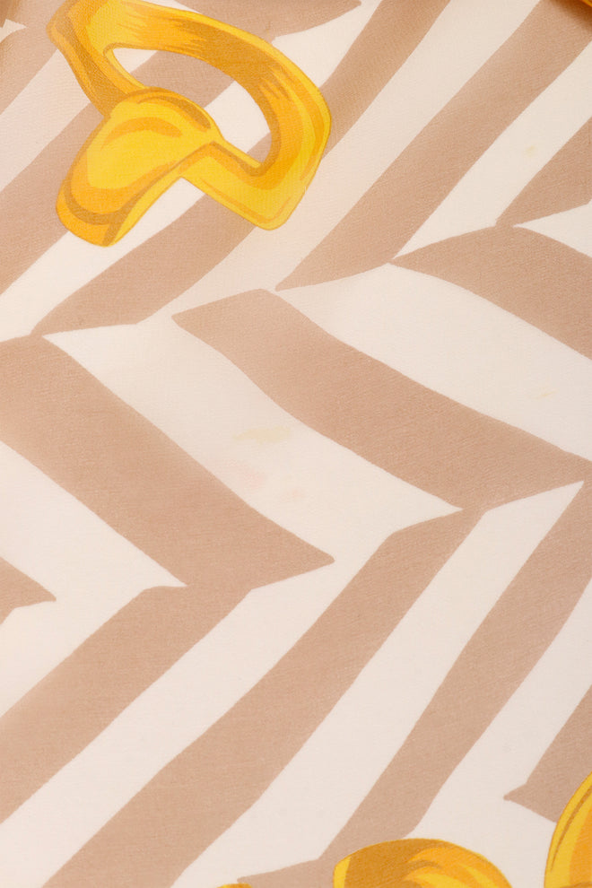 Chevron Chain Print Scarf by Celine faint mark @ Recess LA