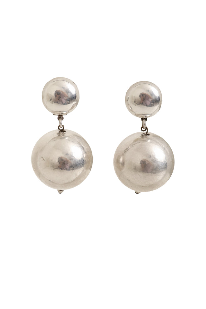 Vintage Sterling Ball Drop Earrings @ Recess LA