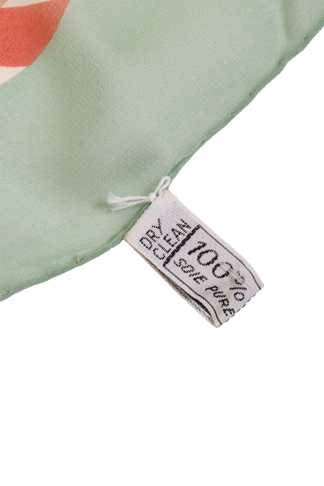 Chevron Chain Print Scarf by Celine label @ Recess LA