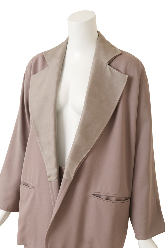 Vintage Christian Dior Contrast Wrap Suit Set on mannequin close @ Recess LA