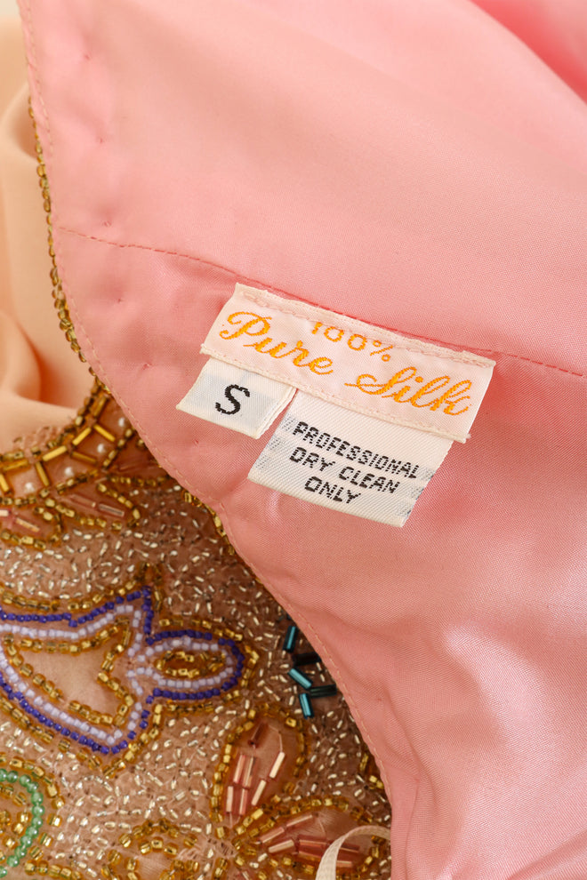 Beaded Peplum Gown & Shawl by Fabrice fabric label @ Recess LA