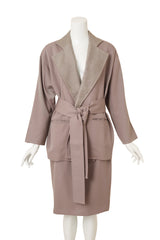 Vintage Christian Dior Contrast Wrap Suit Set on mannequin @ Recess LA