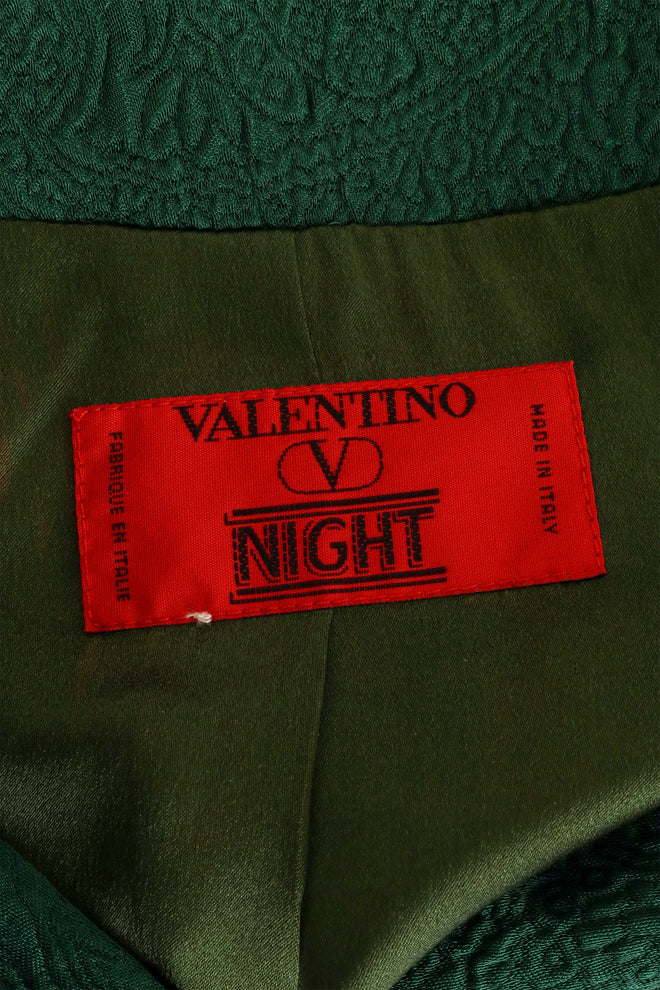Vintage Valentino Paisley Jacquard Velvet Dress & Jacket Set tag @ Recess LA 