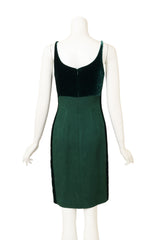 Vintage Valentino Paisley Jacquard Velvet Dress & Jacket Set dress back @ Recess LA 