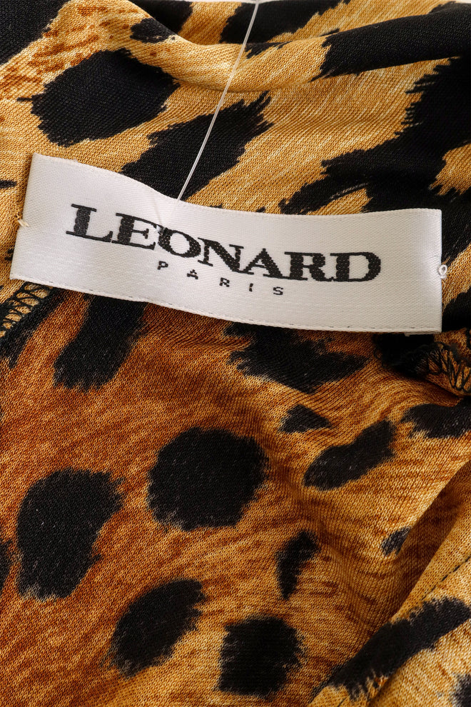 Leopard Turtleneck Column Dress by Leonard label @ Recess LA
