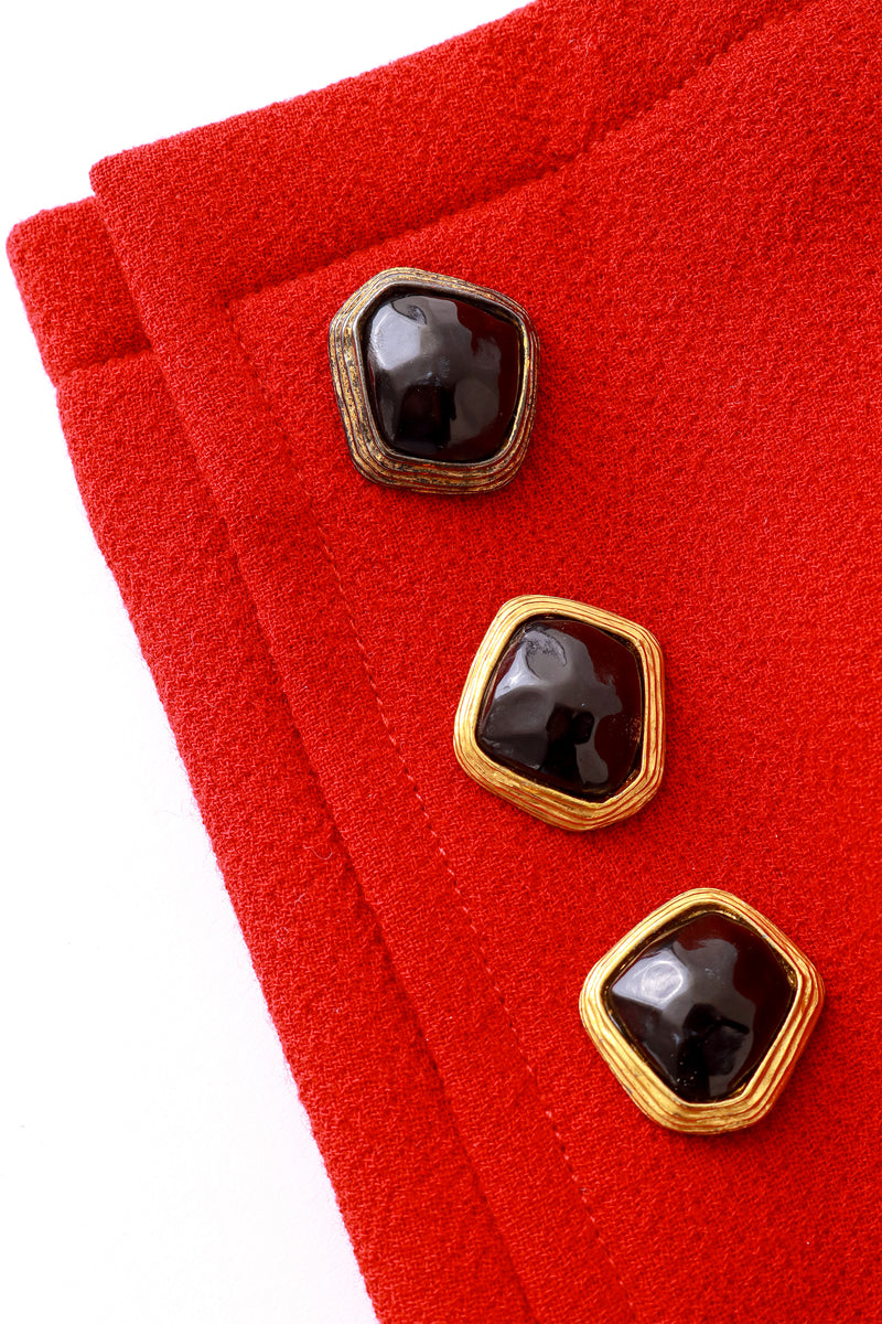 Cropped Wool Jacket by Christian Lacroix tarnished button @ Recess LA