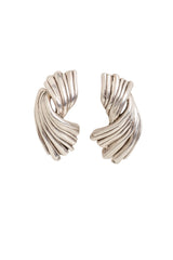 Vintage Plated Sculptural Twist Earrings @ Recess LA