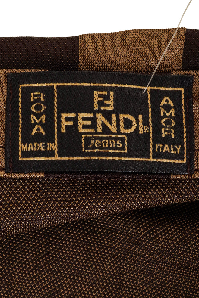 Zucca Logo Check Shirt by Fendi label @ Recess LA
