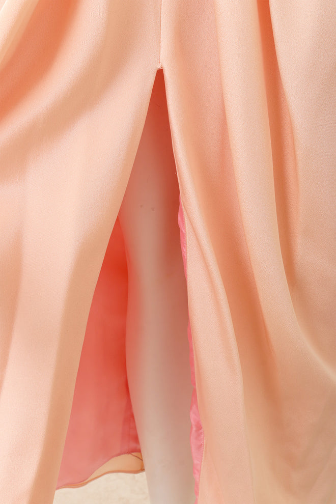 Beaded Peplum Gown & Shawl by Fabrice puckering @ Recess LA