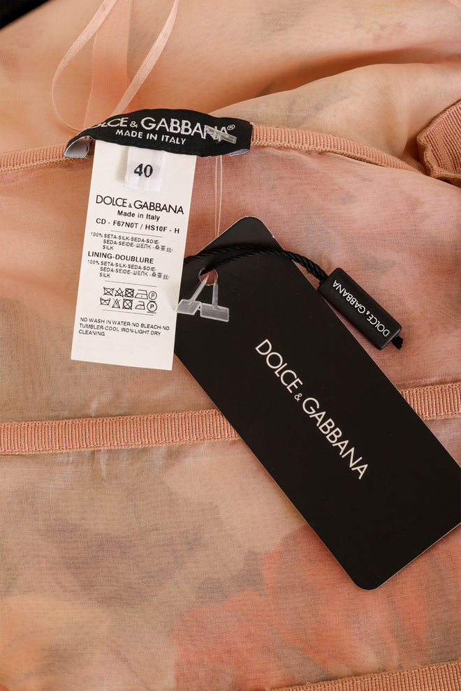 Floral Bustier Dress by Dolce & Gabbana label and tag @ Recess LA