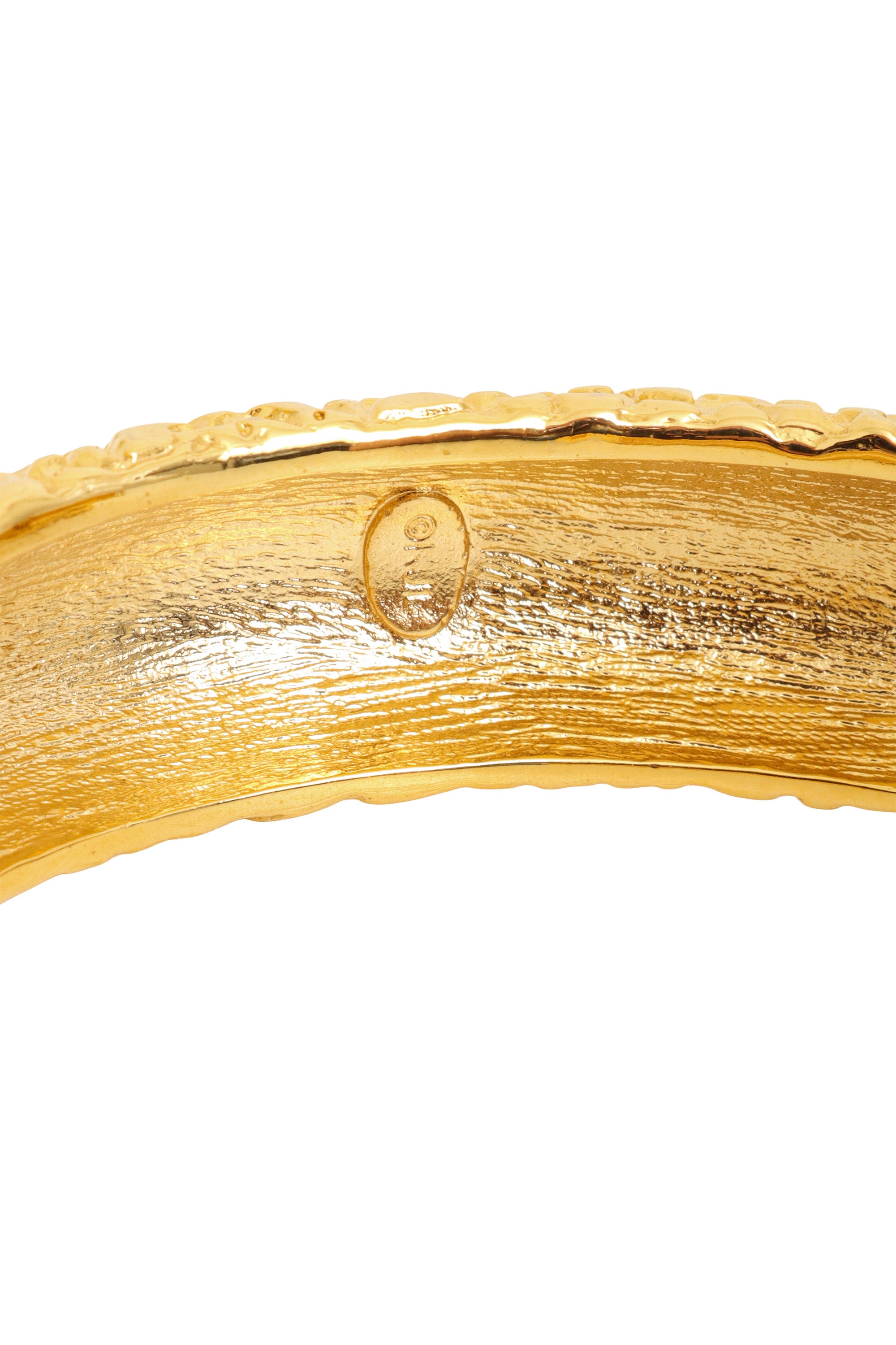 Textured Bangle Bracelet by Kenneth Jay Lane signature @ Recess LA