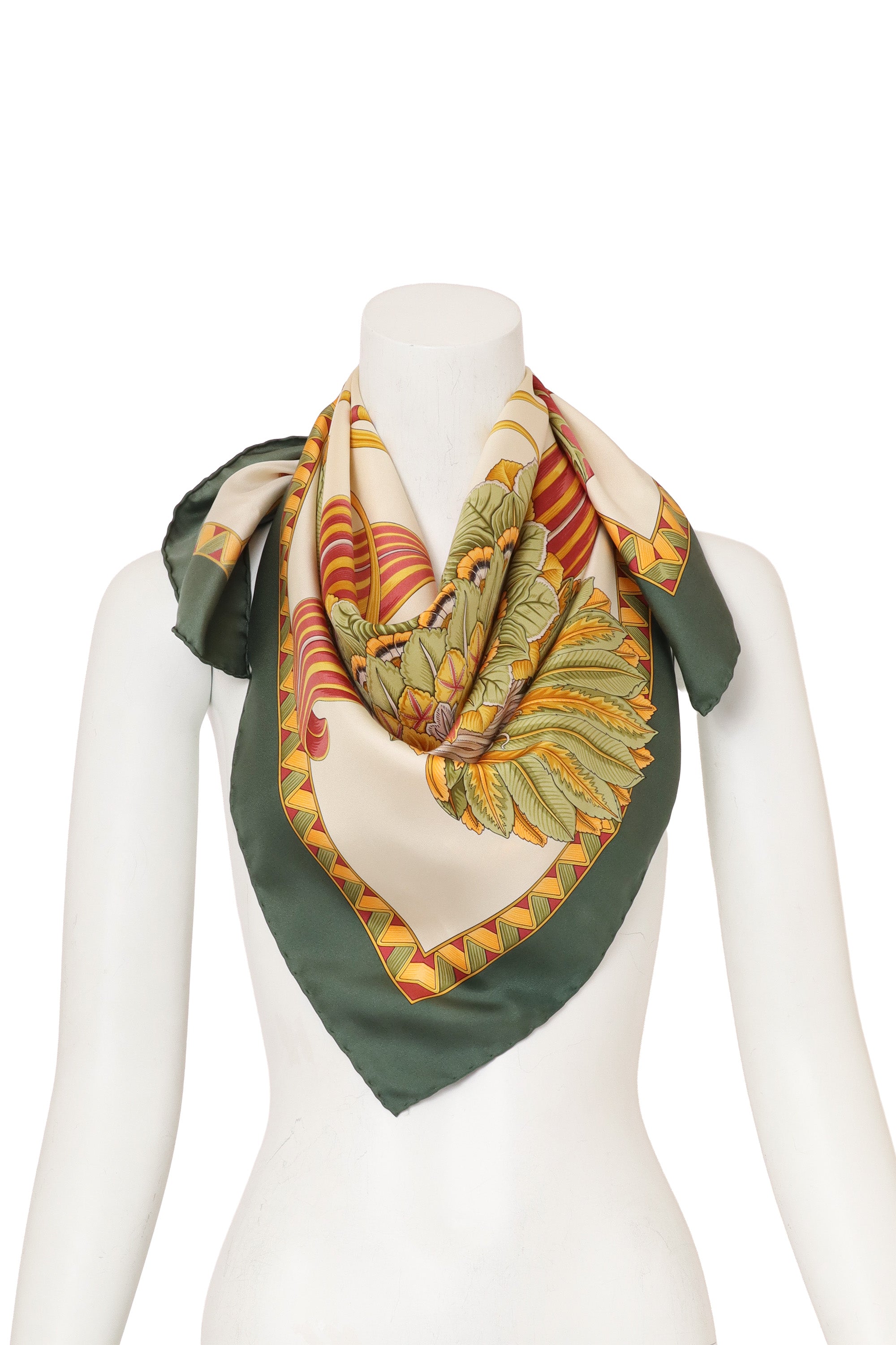 Giada Print Scarf by Salvatore Ferragamo on mannequin @ Recess LA