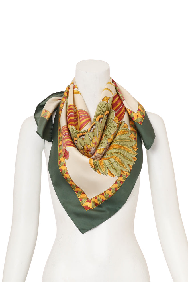 Giada Print Scarf by Salvatore Ferragamo on mannequin @ Recess LA