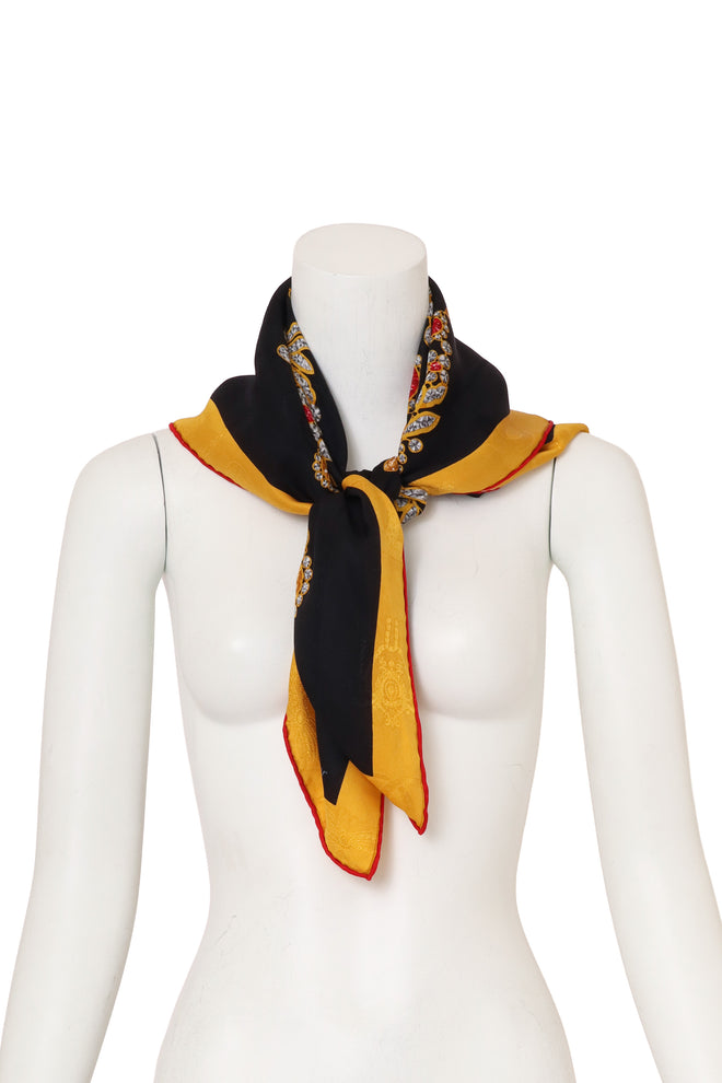 Ornate Jeweled Bow Print Scarf by Cartier on mannequin @ Recess LA