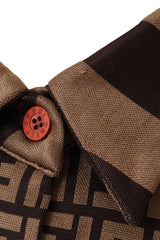 Zucca Logo Check Shirt by Fendi collar snag @ Recess LA