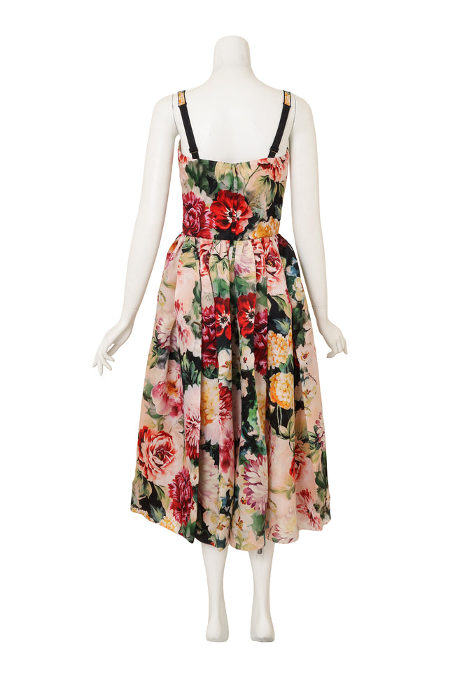 Floral Bustier Dress by Dolce & Gabbana on mannequin back @ Recess LA