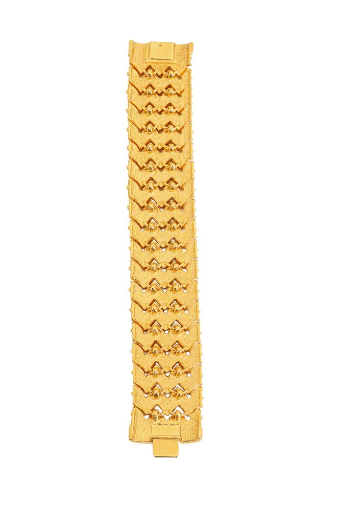 Vintage woven Crystal Clasp Bracelet by Nolan Miller inside @ Recess LA