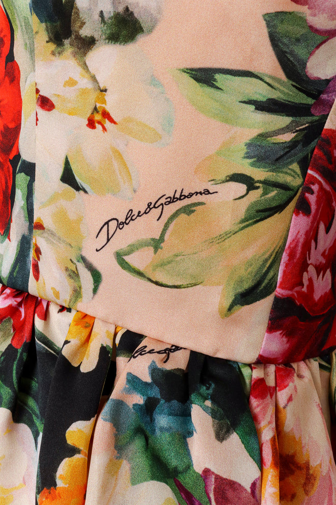 Floral Bustier Dress by Dolce & Gabbana signed print @ Recess LA