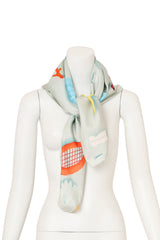 Beach Scene Print Scarf by Bvlgari on mannequin @ Recess LA