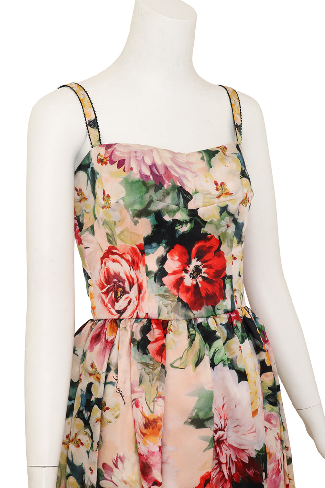 Floral Bustier Dress by Dolce & Gabbana on mannequin close @ Recess LA