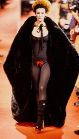 Vintage Vivienne Westwood 1993 F/W Super Elevated Leather Court Shoe on runway model @recessla