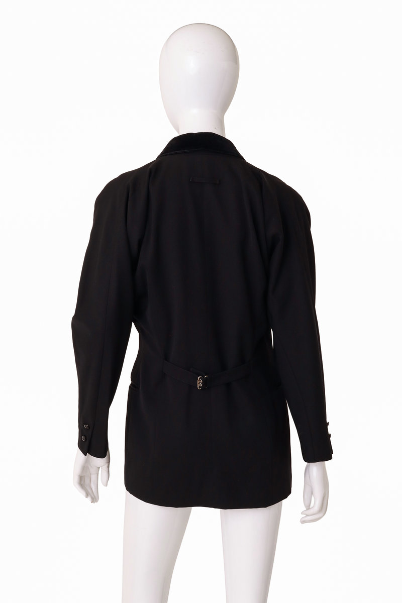 Sculptural blazer by Jean Paul Gaultier on mannequin back @ Recess LA