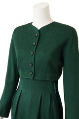 Vintage Valentino Paisley Jacquard Velvet Dress & Jacket Set close up @ Recess LA 