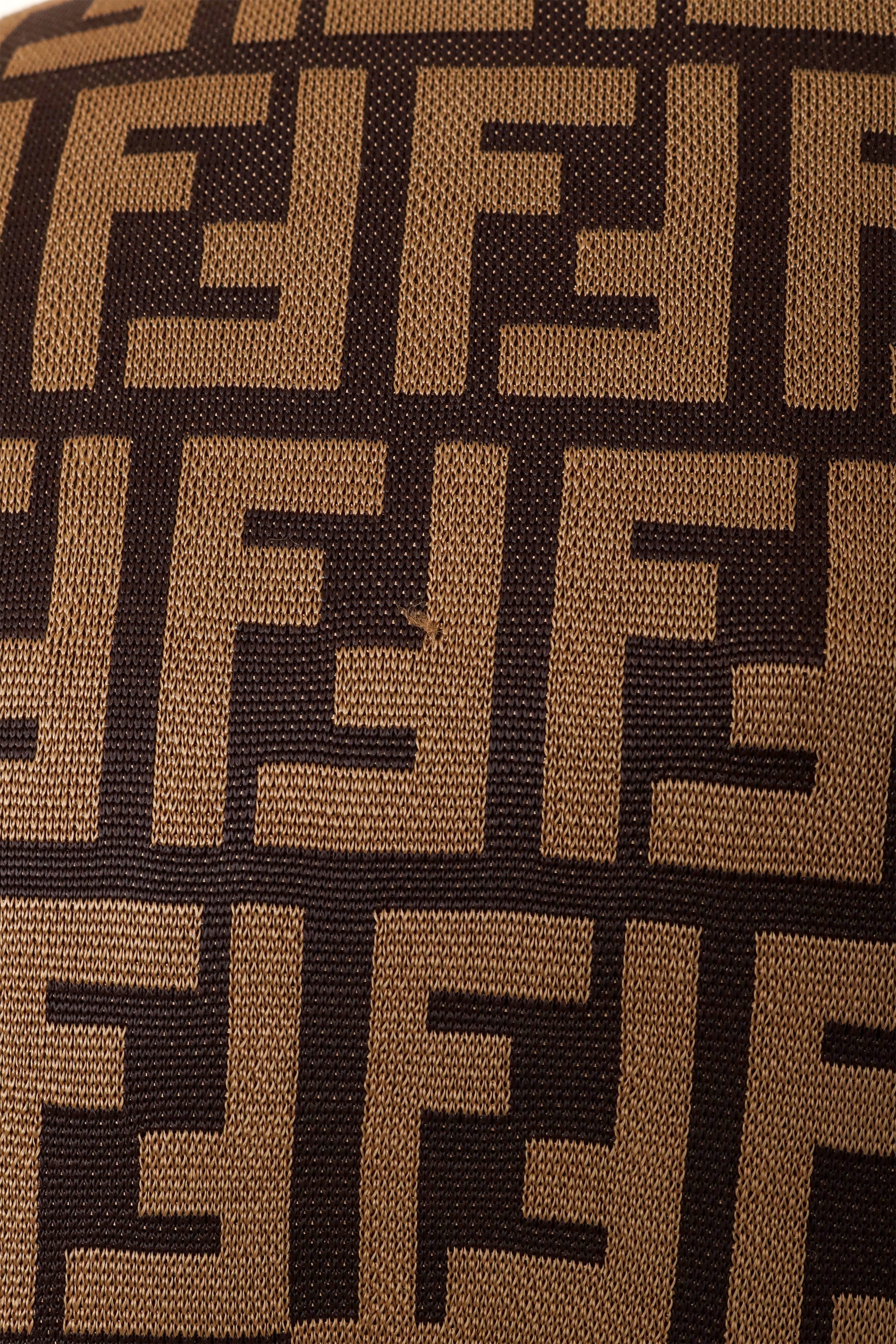 Zucca Logo Check Shirt by Fendi back snag @ Recess LA