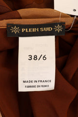 Plein Sud Camouflage Cowl Halter Top tag @ Recess LA
