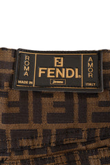 Zucca Monogram Pant II by Fendi leather label @ Recess LA