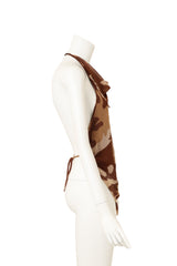 Plein Sud Camouflage Cowl Halter Top side @ Recess LA
