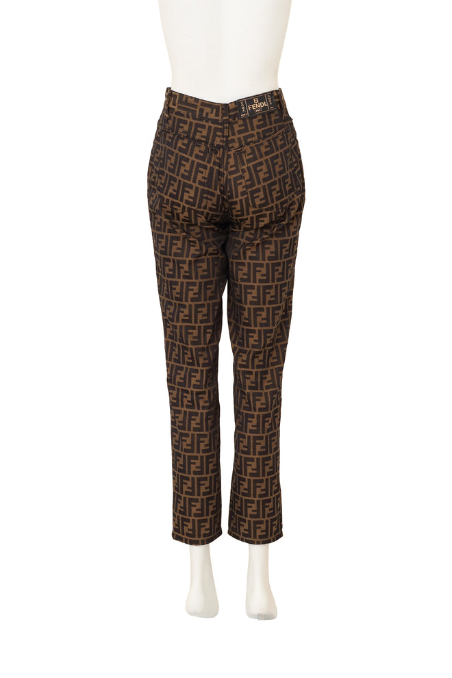 Zucca Monogram Pant II by Fendi on mannequin back @ Recess LA
