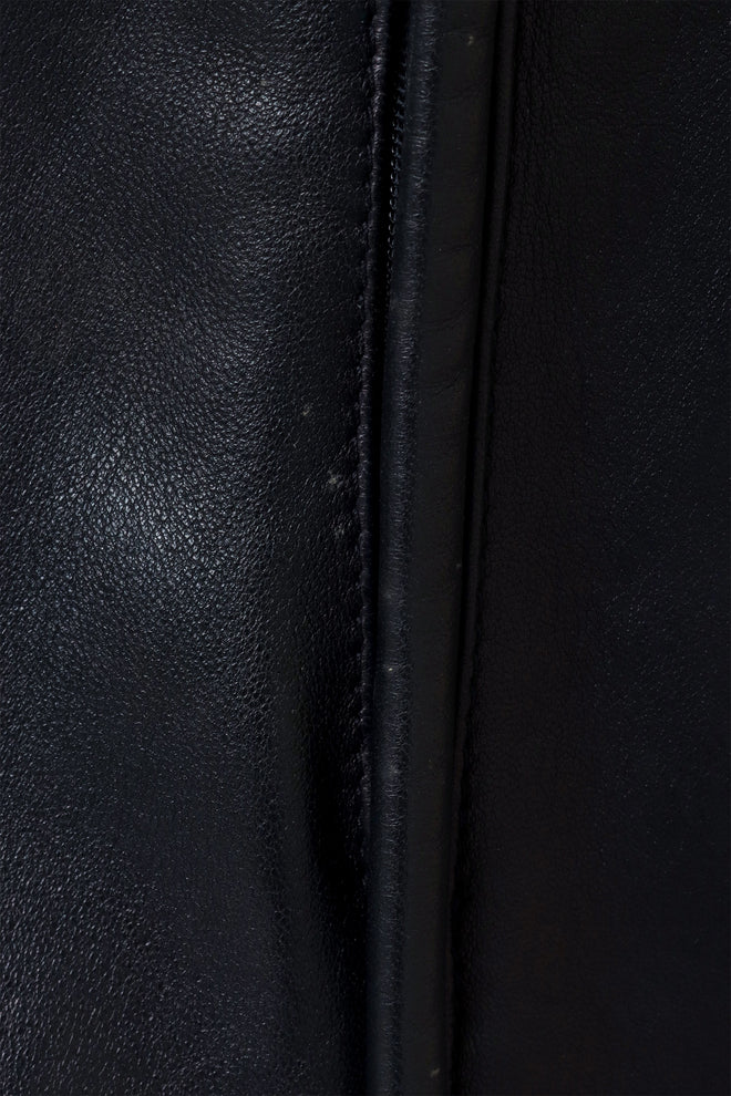 Leather Corset Waist Dress by Krizia seam discoloration @ Recess LA