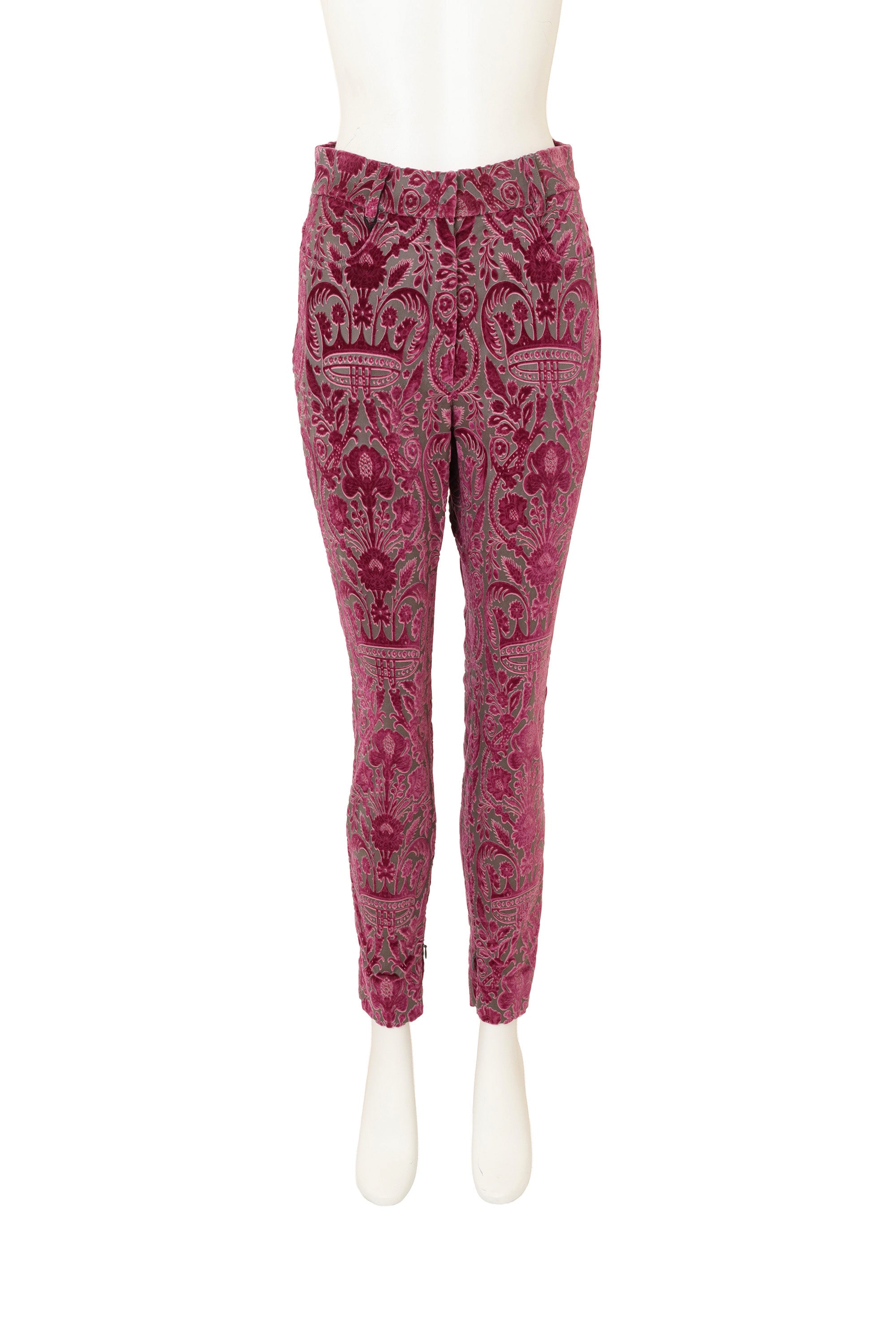Baroque Paisley Velvet Trousers by Dolce & Gabbana on mannequin @ Recess LA