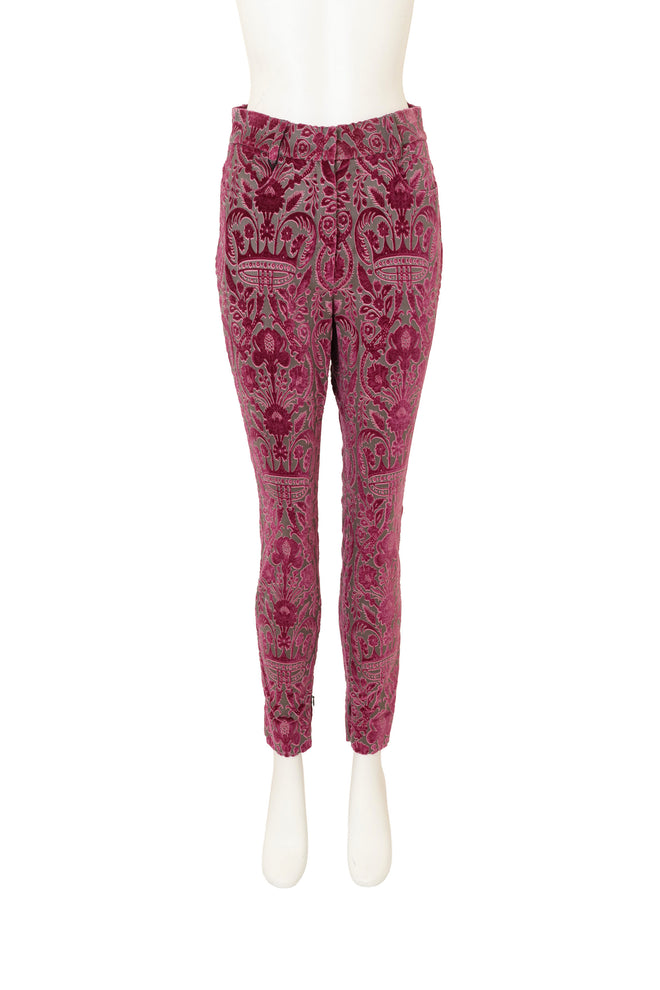 Baroque Paisley Velvet Trousers by Dolce & Gabbana on mannequin @ Recess LA