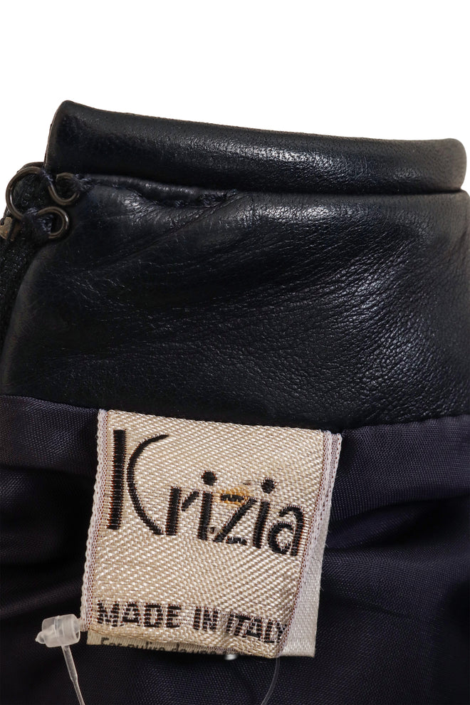 Leather Corset Waist Dress by Krizia label @ Recess LA