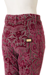 Baroque Paisley Velvet Trousers by Dolce & Gabbana on mannequin back close @ Recess LA