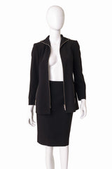  jacket and skirt suit by Mondi on mannequin open @ Recess LA