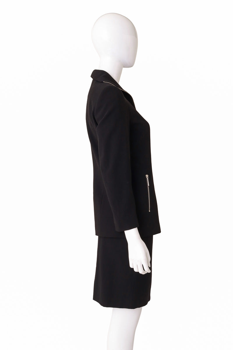  jacket and skirt suit by Mondi on mannequin side @ Recess LA