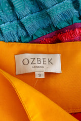 Vintage Ozbek tiered fringe skirt tag @ Recess LA 