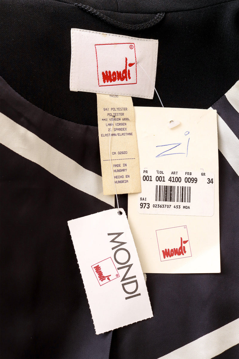  jacket and skirt suit by Mondi jacket tags @ Recess LA