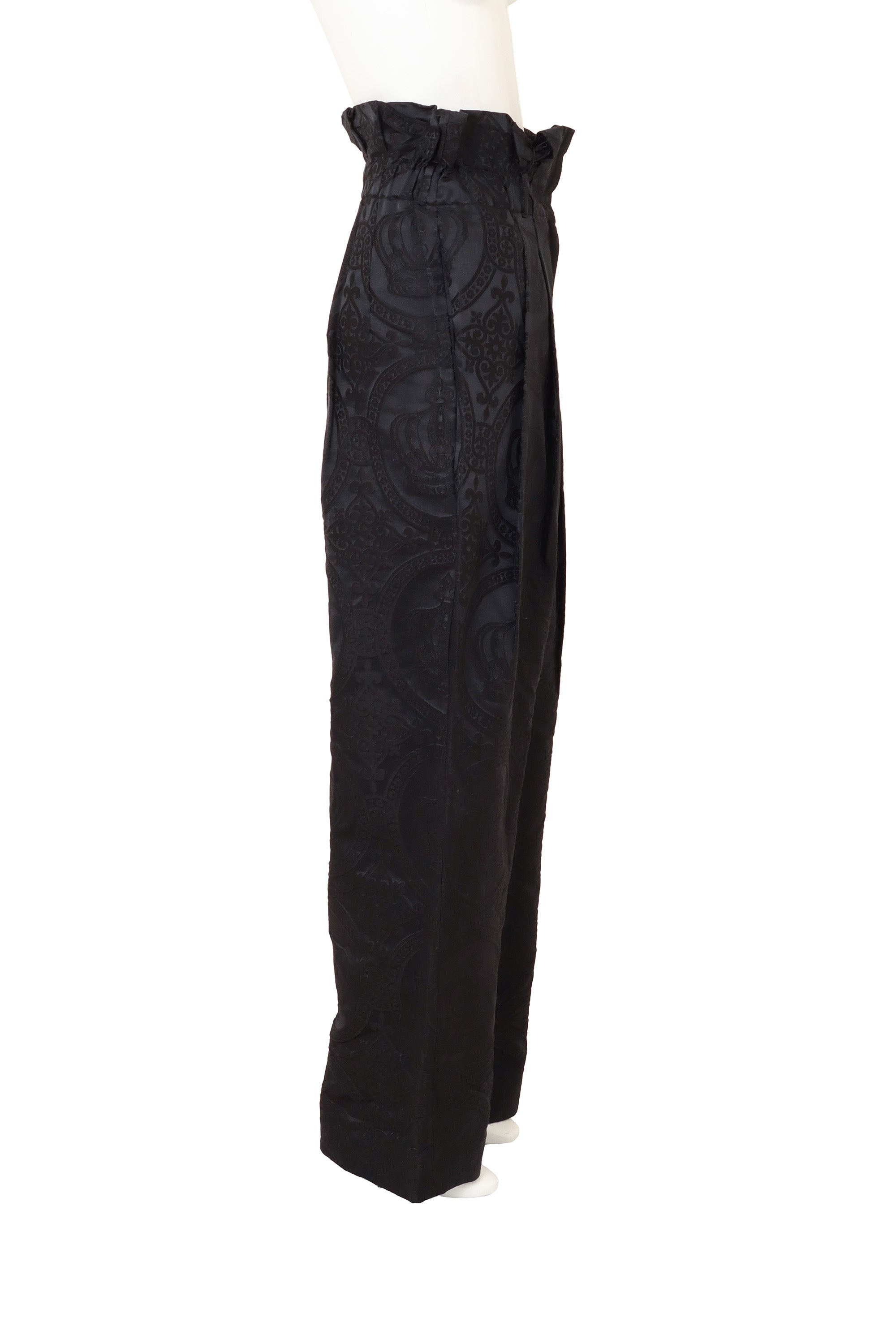 Crown Jacquard Trouser by Dolce & Gabbana on mannequin side @ Recess LA