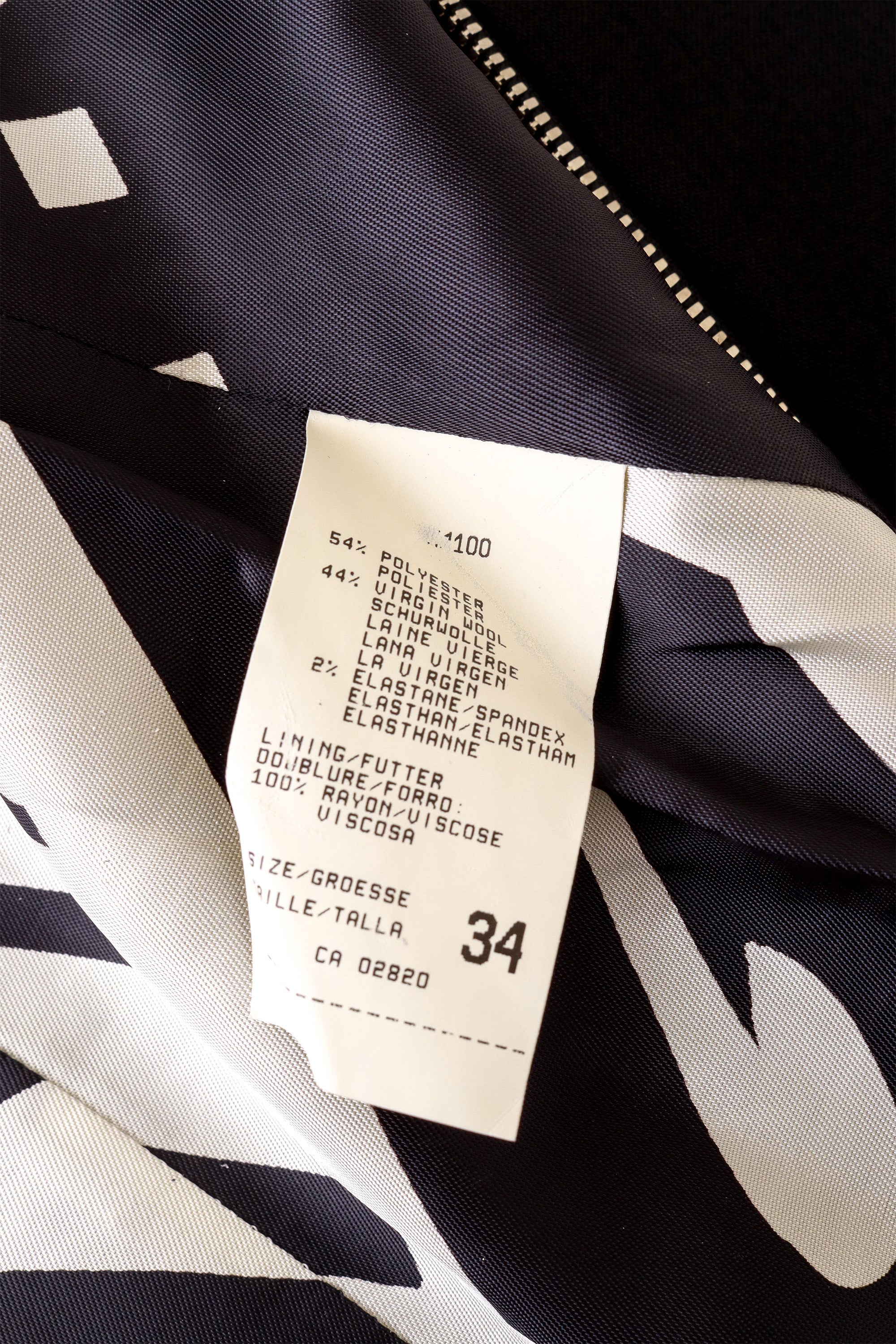  jacket and skirt suit by Mondi jacket lining @ Recess LA