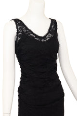 Ruched Lace Cocktail Dress by Dolce & Gabbana on mannequin close @ Recess LA