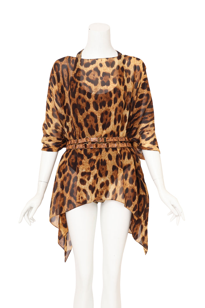 Michael Kors Swimsuit, Poncho & Belt Set on mannequin loose @ Recess LA